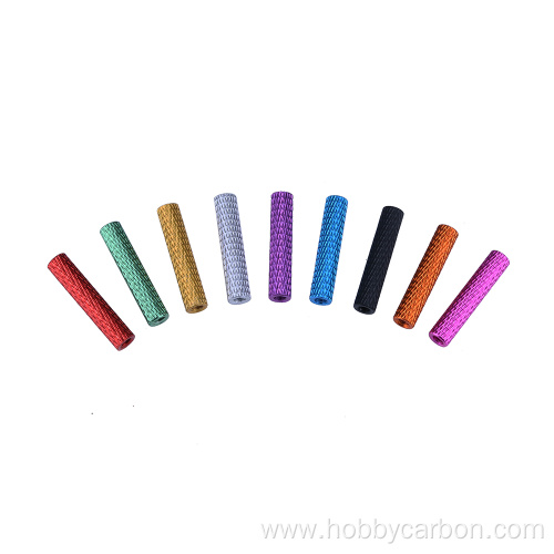 Customzied colors 6061 aluminum knurled spacers